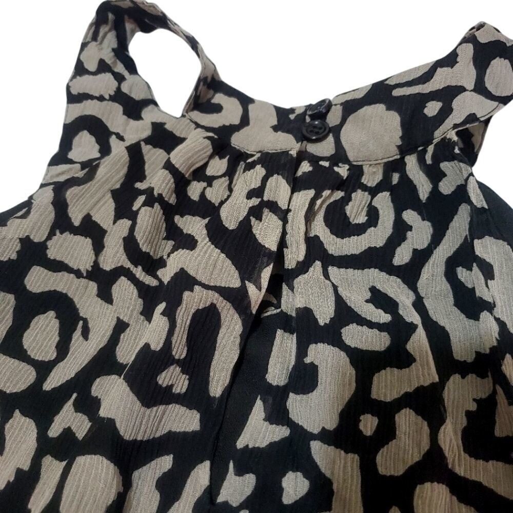INC International Concepts Sleeveless Ruffled Abstract Print Party‎ Silk Dress14 - Picture 11 of 14